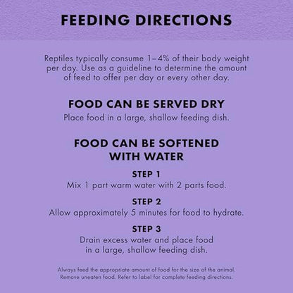 Zilla Pet Reptile Omnivore Food Medley Diet, 4 oz | Nutritious fruit, vegetable and insect blend for omnivorous reptiles