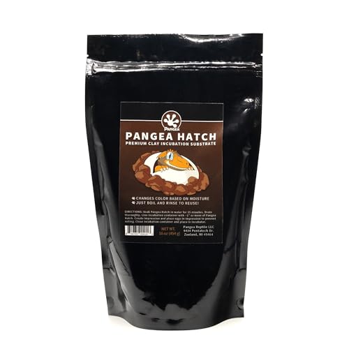 Pangea Hatch Premium Reptile Egg Incubation Substrate, 1 lb | Reptile Incubator, egg hatching substrate, vermiculite for reptiles substitute with visual moisture level color, reusable - size: 1 lb