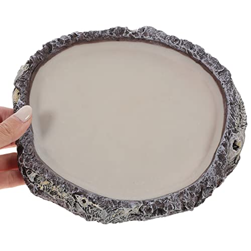 Abaodam Reptile Water Dish for Snakes and Lizards Multi-use Food Storage Basin Reptile Water Holder for Feeding and Hydration for Terrariums and Pet Enclosures