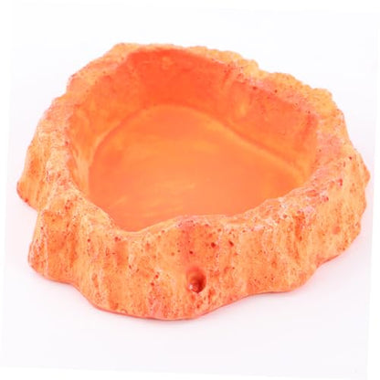 Toddmomy Reptile Water Bowl Lizard Accessories Reptile Food Feeder Bowl Skid-Resistant