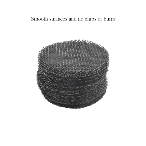 HAHIYO 100PCs 2Inch/5Cm Black Round Glassfibre Flower Pot Hole Mesh Pad Bottom Grid Mat Bonsai Drainage mesh Hole Screens Gasket Prevent Soil Loss Breathable Gasket Drainage Netting for Bonsai - size: Round-2In-50P