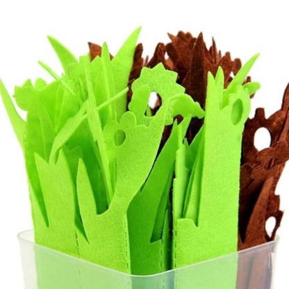 Reptile Humidifier Portable Felt Plants Humidifying System Imitation Plants Humidifier Water Basin Environmental Air Humidity Supplies with Purified, Green Brown - color: Green Brown