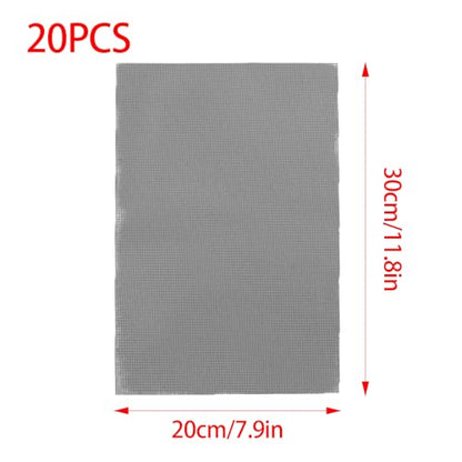 20pcs Flower Pot Hole Mesh Pad,Planter Mesh Drainage Screen DIY Drainage Netting,Prevent Soil Loss Bottom Grid Mat for Gardening Essentials/Gardeners(11.8x7.8 Inch)