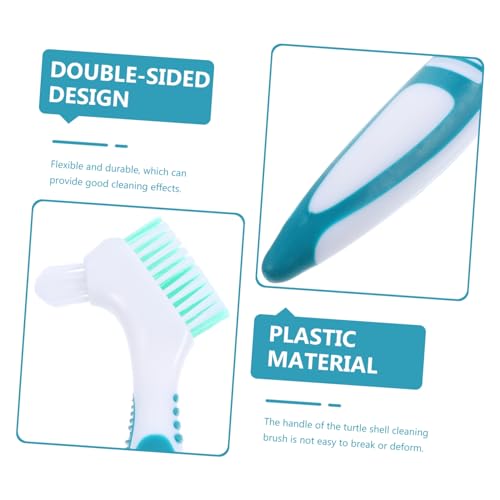 Toyvian Turtle Tank Cleaner Creative Denture Brush Multi-Functional Brush for Turtle Shell