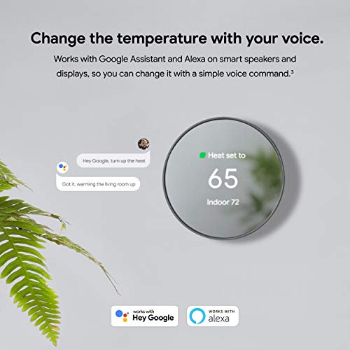 Google Nest Thermostat - Smart Thermostat for Home - Programmable Wifi Thermostat - Sand - color: Sand
