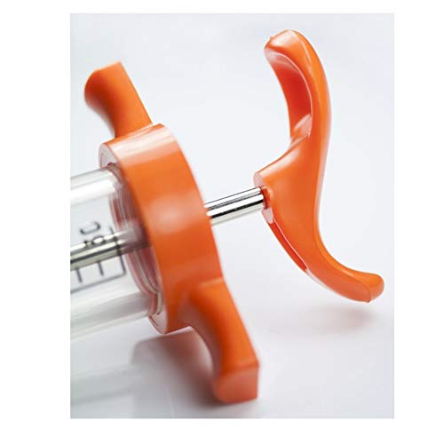 ARDES Syringe for Precise Injection of Veterinary Medications and Vaccines. Reusable. Ergonomic Design. Unbreakable Plastic Barrel. Autoclavable. No Dose Nut. (10 ml)