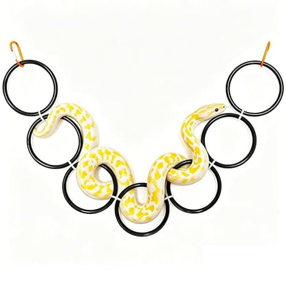 Snake Climbing Rings Flexible Climbing Chain for Ball Python & Corn Snake Tank Accessories