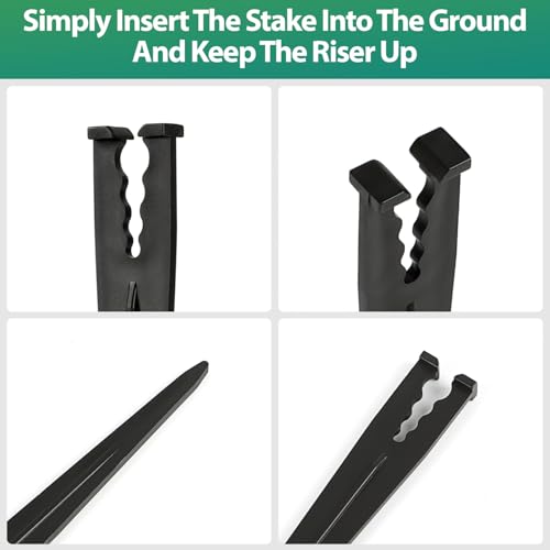 RedChili 100 Pack 1/4 Inch Drip Irrigation Support Stakes, Plastic, 5.68 Inch, Barb Connector, Ideal for 1/4-Inch Tubing, Indoor/Outdoor Use - size: 1/4" Stake