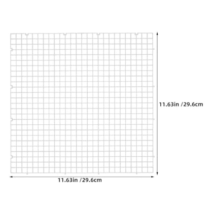 Zerodeko 1 Set Terrarium/Aquarium Screen Lid - Plastic Grid Tank Top Cover with 6 Support Clips - DIY Cut-to-Size Replacement Canopy - Helps Prevent Jumping, Allows Airflow & Light