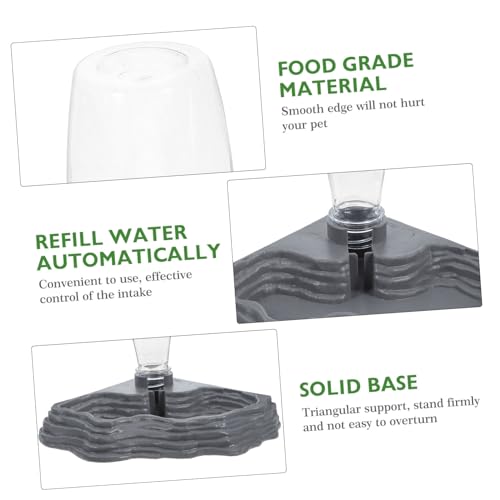 Unique Design Reptile Drinking Fountain Pet Supplies for Tortoises Lizards Auto Water Feeder Reptile Tank Accessory
