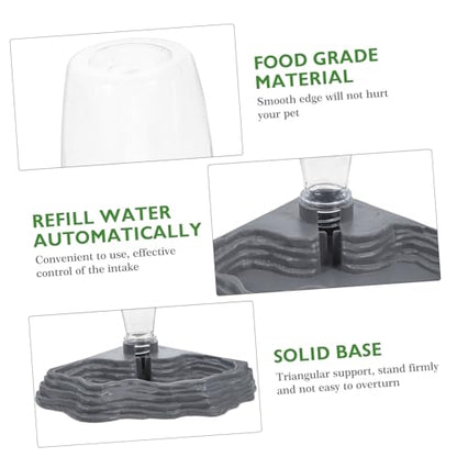 Unique Design Reptile Drinking Fountain Pet Supplies for Tortoises Lizards Auto Water Feeder Reptile Tank Accessory