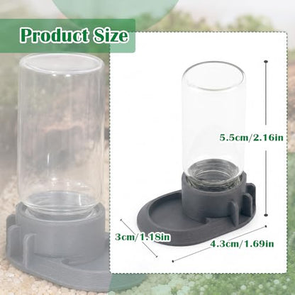 2-in-1 Ant Feeder & Waterer 10ml (Gray) – Dual Purpose Water Dispenser and Food Tray for Ant Farms