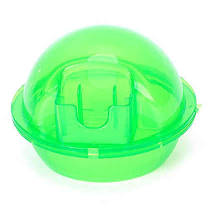 Suction Cup Reptile Feeder | Food - Grade Plastic Bowl for Gecko/Snake/Lizard | Translucent Water Nursery Basin with Secure Suction | Easy to Install & Move