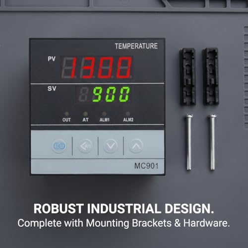 PID Temperature Controller, Digital Display K Type, MC901 Digital Programmable Temperature Control K Type PT100 Sensor Input Relay SSR Output