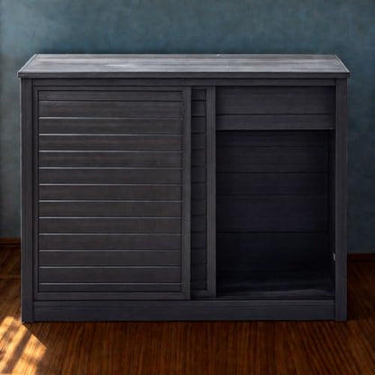 New Age Pet ECOFLEX Medium Reptile Enclosure with Matching Cabinet Stand Set in Black - color: Black, size: Medium