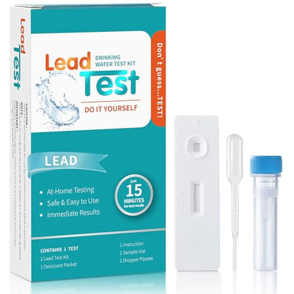 AAwipes Lead in Drinking Water Test Kit – 15-Minute Fast DIY Testing for City Tap & Well Water | High Sensitivity Detects | Easy Home Use | Reliable Results (1)