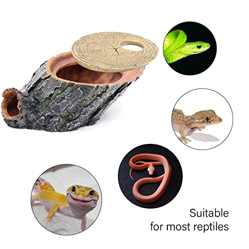 Snake Hide and Basking Tree Roots Cave for Terrariums, Available for Climbing and Hiding Spots for Reptiles, Amphibians, and Small Animals, Corn Snake, Small Gecko - style: Medium