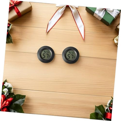 7Pcs Mini Hygrometer Thermometer for Terrarium Digital Humidity and Temperature for Reptile Tanks Compact and Portable Humidity Gauge for Bearded Dragon Accessories