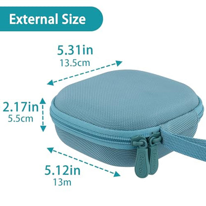 Aenllosi Hard Case for Moonlite Mini Projector Gift Pack fits upto 20 | EVA case construction, Water-resistant design, Dust-resistant design, Smooth zipper access, Carry handle, Case only - color: Deep Green