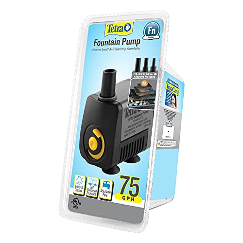 TetraPond Statuary Pump 75 GPH, Powers Small and Tabletop Fountains