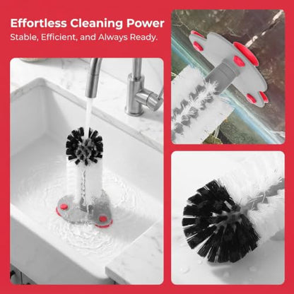 2pcs Turtle Brush for Tank with Suction Cup, Abs Material Reptile Scrubber Tool for Aquarium and Terrarium, Soft Bristles for Removing Shell Scutes Mud Dirt, Prevents Slipping