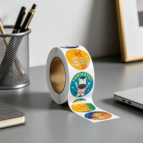 500pcs, Cute Cartoon Animal Stickers, Reward Label, Gift Packaging - color: Colorful 14