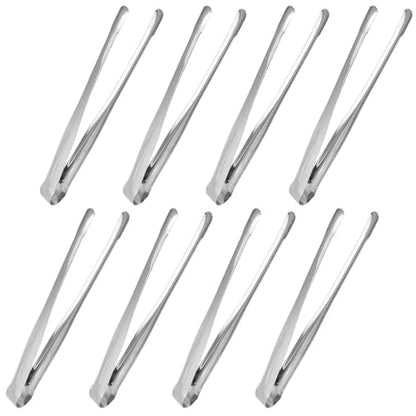 8 Pack Kitchen Tongs, Stainless Steel Serving Tongs with Non-Slip Tips for Cooking，Easily Control Kitchen Tweezer, Multi-Purpose Korean Tong for Baking, Food Plating, BBQ (7 Inch) - size: 7 Inch