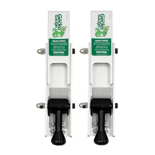 PacTool Gecko Gauge Aluminum - Hardie Board Siding Gauge for Installation | Aluminum construction for durability. Compatible with Hardie board & 5/16" fiber cement siding. Contractor-grade tool. - size: 5/16” Thickness for Hardie Siding, style: ALUMINUM