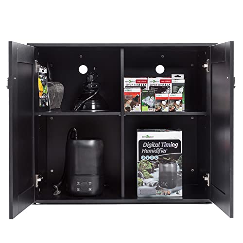 REPTI ZOO Reptile Terrarium Cabinet, Reptile and Amphibian Terrarium Stand 36" W x 18" D x 30" H