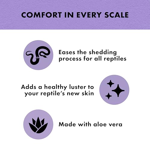 Zilla Shed-Ease Reptile Bath, Shedding Support and Penetrating Bath for All Lizards and Snakes - size: 8 Fl Oz (Pack of 1)