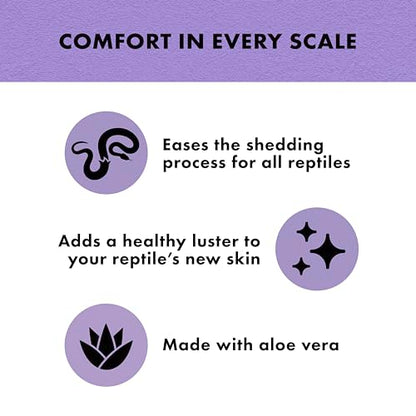 Zilla Shed-Ease Reptile Bath, Shedding Support and Penetrating Bath for All Lizards and Snakes - size: 8 Fl Oz (Pack of 1)