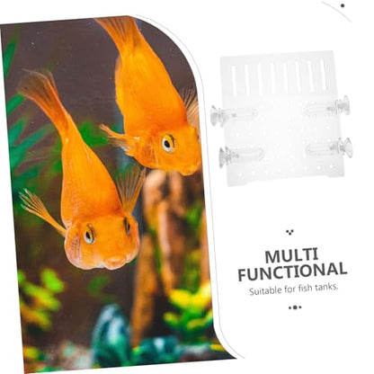 Clear Acrylic Fish Tank Divider Adjustable Aquarium Isolation Board with Micro Holes Easy to Clean Separator for Various Tank High and Fish Separation