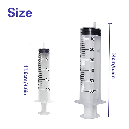 4 Pieces Baby Bird Feeding Syringe with 2 PCS 20ml Syringes, 2PCS 60ml Syringes and 4 Soft Feeding Spoons, Feeding Tool for Small Animals, Pet Feeding Tool, Pet Syringe, Bird Parrot Feeder Spoon