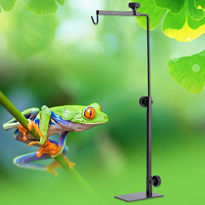 Tbest Tortoise Heat Lamp Holder for Puppies,Puppy Whelping Heat Lamp and Stand,Terrarium Heat Lamps Mats,Adjustable Landing Light Lamp Stand Bracket for Pet Reptiles Tortoise Spider