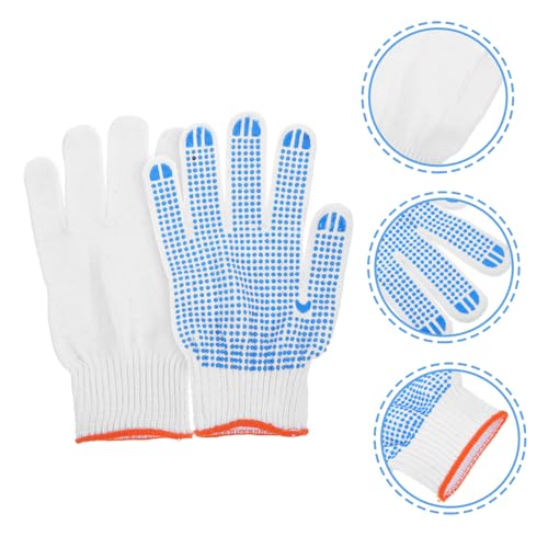 VILLCASE Thickened Bite Scratch Gloves for Animal Handling Breathable Pet Protection Pair with Bite Rubber Front Cut Resistant Gardening Gloves for Dogs Cats Birds Reptiles Random Color