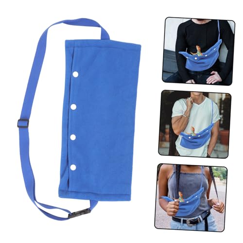 COLLBATH Adjustable Strap Reptile Sling Carrier Bag for Small Pets Durable Flannelette Material Bearded Dragon Pouch for Outdoor Travel Comfortable Lightweight Lizard and Snake Carrier