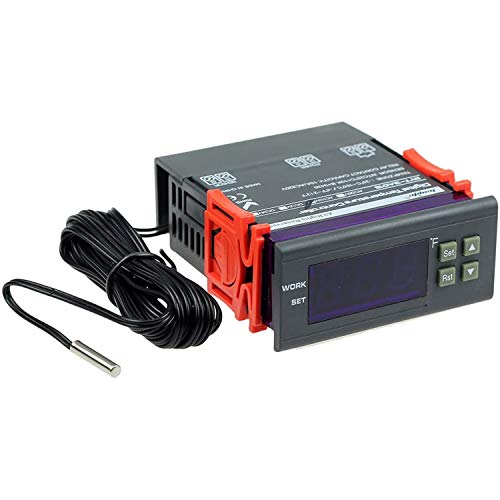 AC 110V Fahrenheit Digital Temperature Controller 10A | 1 Relay, with NTC 10K Sensor Probe