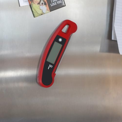 Lavatools Javelin® PRO Classic Ultra-Fast 2-Second Professional Digital Instant Read Meat Thermometer for Grill and Cooking, Auto-Rotating Backlit Display, IP65 Water Resistant, NSF Certified-Crimson - color: Crimson