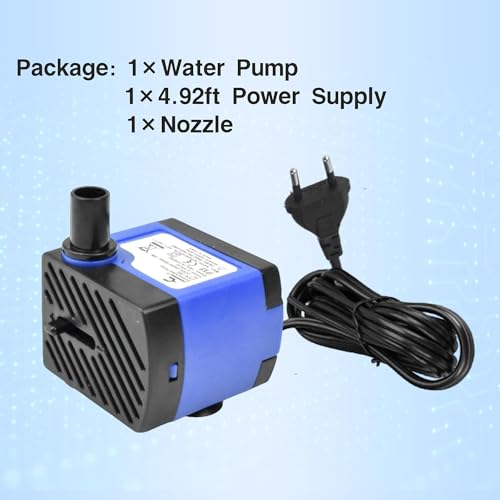 CONQUERALL 2PCS Submersible Pond Pump 47GPH Ultra Quiet 3W Water Changer for Small Water Features - color: 47gph-3w, size: 2PCS