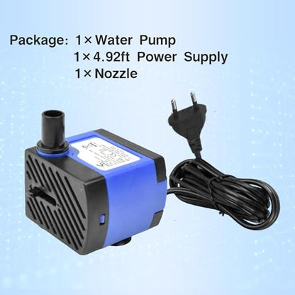 CONQUERALL 2PCS Submersible Pond Pump 47GPH Ultra Quiet 3W Water Changer for Small Water Features - color: 47gph-3w, size: 2PCS