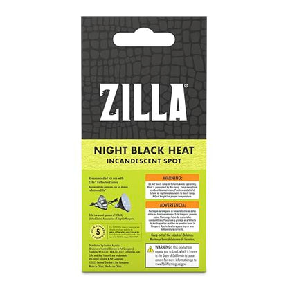 Zilla Incandescent Spot Bulb, for Nocturnal Reptile Species, Night Black - size: Pack of 1, style: Night Black (50W)