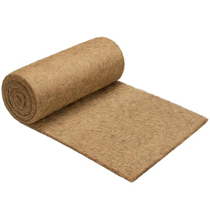 VIVOSUN Coco Coir Liner 16 x 120 in, 100% Natural Coconut Fiber Mat | Thickened Coco Liner Roll for Planters, Hanging Baskets, Garden Decoration, DIY Crafts, Pet Pads & Reptile Carpet - size: 16"W x 120"L