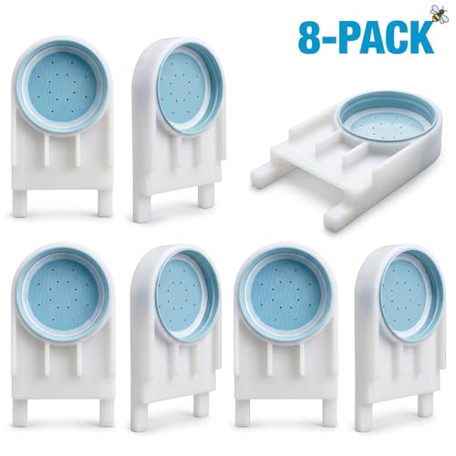 AukBeeFun 8 Pack Bee Feeders for Hives Mason Jar Sugar Water Feeder for Bees
