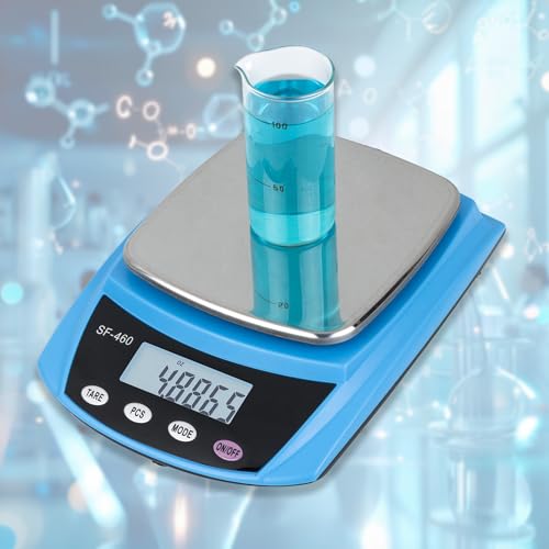 Digital Lab Scale 600g x 0.01g Accuracy Laboratory Balance (Blue) - color: Blue