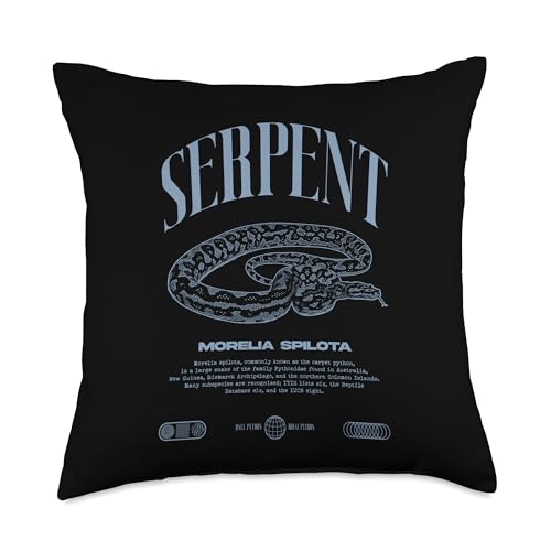 Carpet Python Modern Reptile Keeper Streetwear Throw Pillow - size: 18x18
