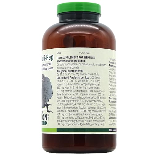 Nekton Multi-Rep Vitamin and Minerals for All Reptiles, 700gm/1.54Lb - size: 1.56 Pound (Pack of 1)