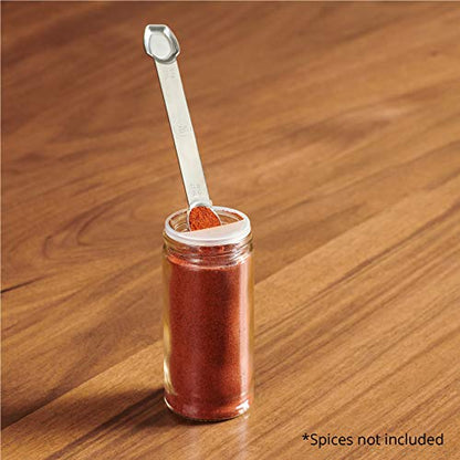 Stainless Steel Double Sided Measuring Spoon- 1/2 Teaspoon and 1/4 Teaspoon - size: Half teaspoon/ Quarter Teaspoon