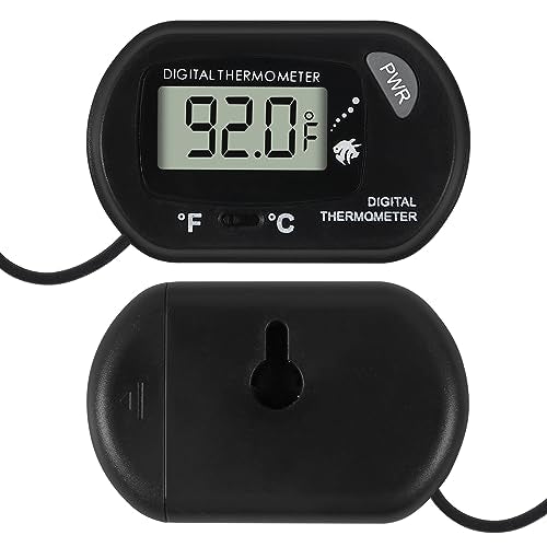 20Pcs Aquarium Thermometer Fish Tank Thermometer Reptile Fahrenheit Terrarium Water Temperature Indicator Test Digital with LCD Display Fahrenheit/Celsius - color: 20PCS