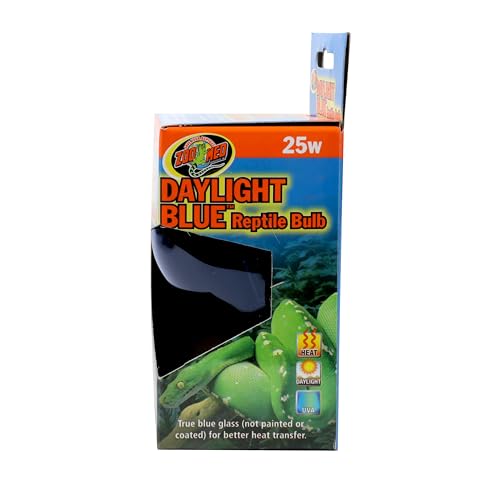 Zoo Med 3 Pack of Daylight Blue Reptile Bulbs, 25 Watts
