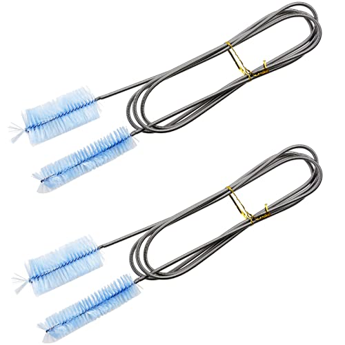 AQUANEAT Fish Tank Cleaning Tools, Aquarium Filter Brushes, Pipe Cleaner for Home Kitchen, Double Ended, 2pcs